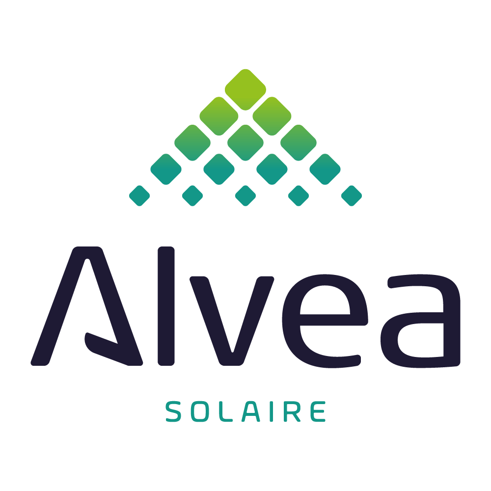 Alvéa solaire cette entreprise a été accompagnée par l'agence de communication SHEBAM - Logo en couleur