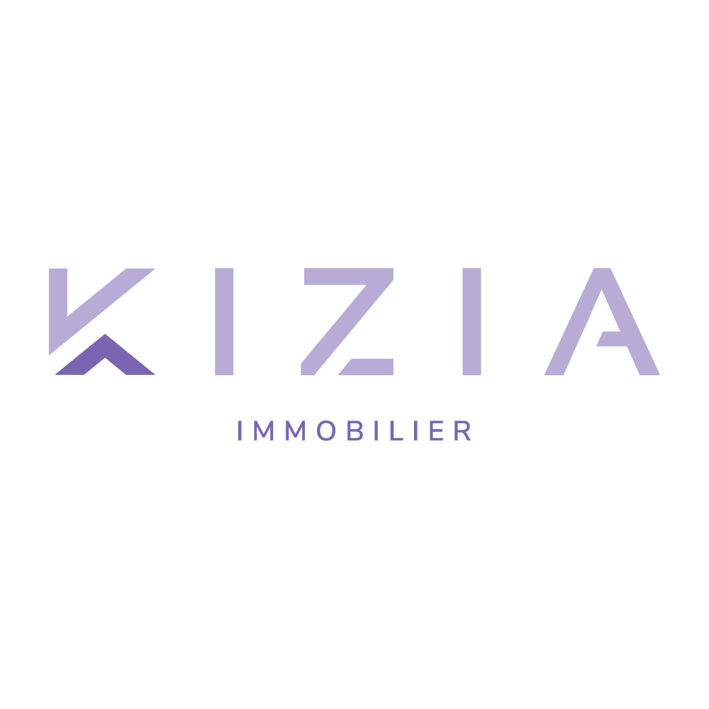 Kizia immobilier cette entreprise a été accompagnée par l'agence de communication SHEBAM - Logo en couleur