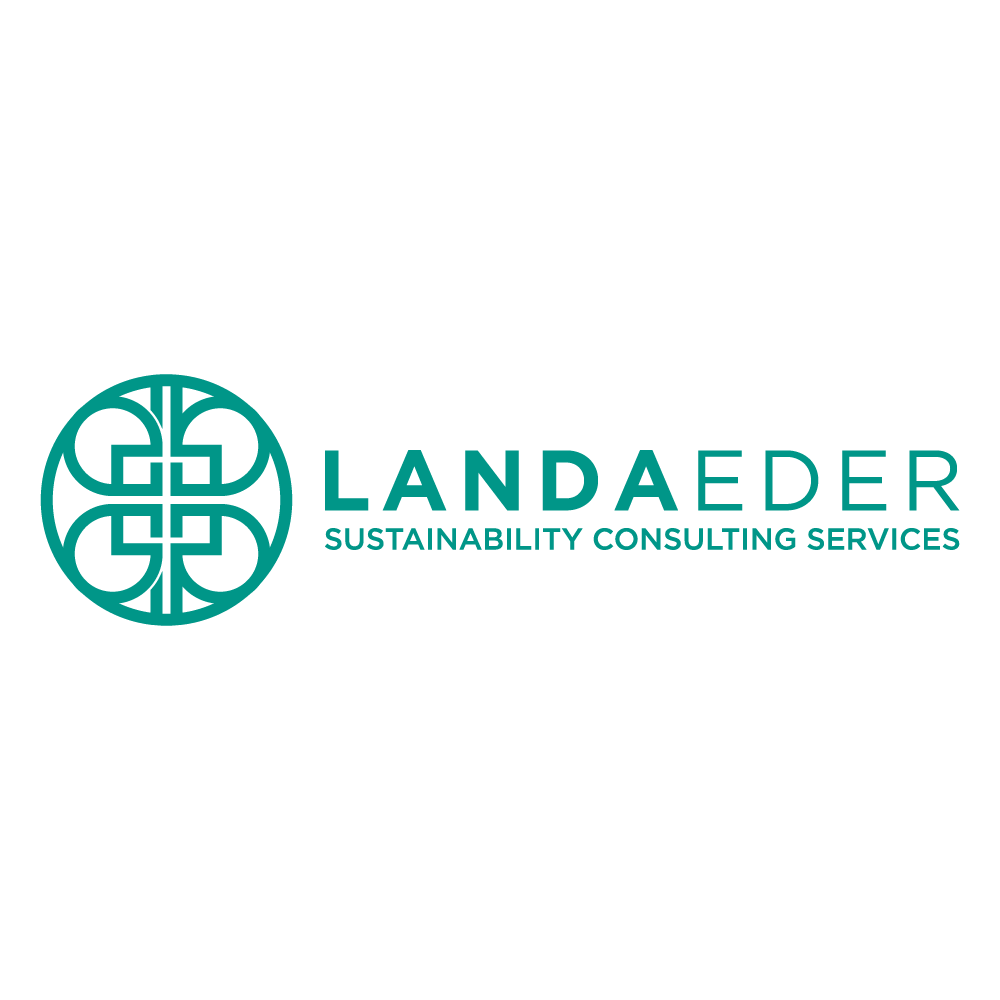 Landaeder cette entreprise a été accompagnée par l'agence de communication SHEBAM - Logo en couleur