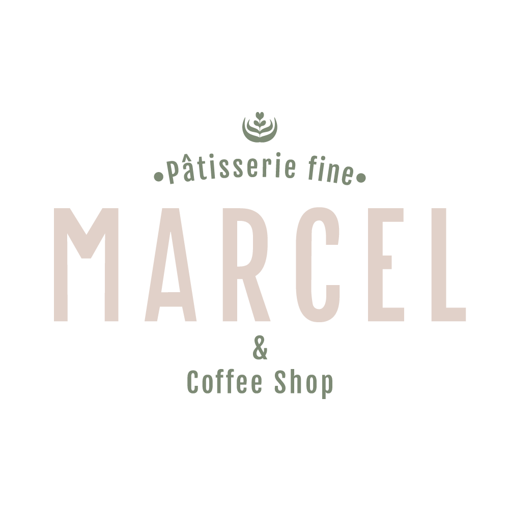 Coffee Shop Marcel cette entreprise a été accompagnée par l'agence de communication SHEBAM - Logo en couleur