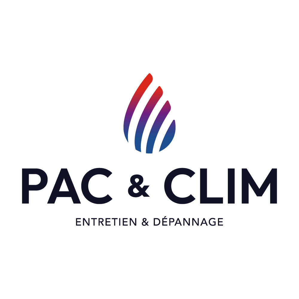 Pac et Clim cette entreprise a été accompagnée par l'agence de communication SHEBAM - Logo en couleur