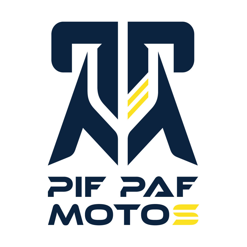 Pif Paf Motos cette entreprise a été accompagnée par l'agence de communication SHEBAM - Logo en couleur