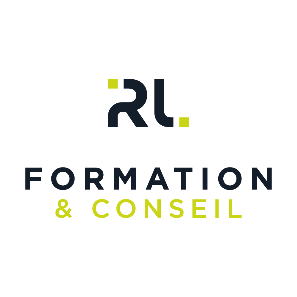 RL Formation & Conseil cette entreprise a été accompagnée par l'agence de communication SHEBAM - Logo en noir