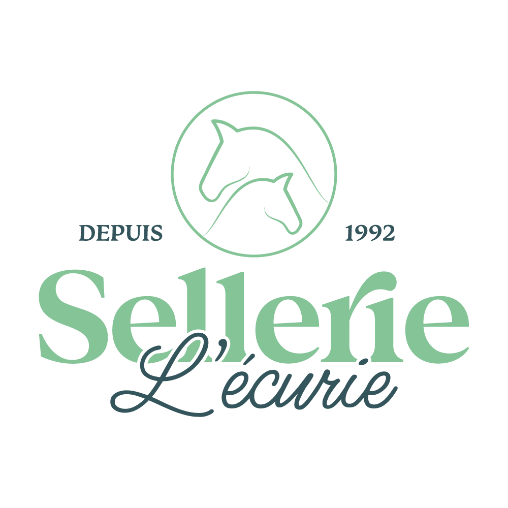 Sellerie l'écurie cette entreprise a été accompagnée par l'agence de communication SHEBAM - Logo en couleur